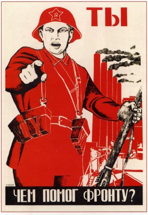 World War Propaganda Russian Poster